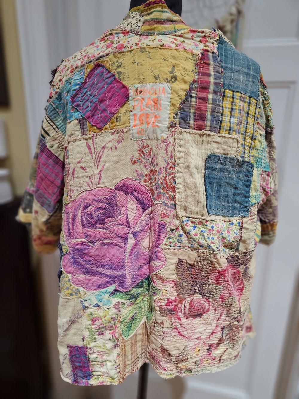 Magnolia Pearl Patchwork Dekker Kimono, REVERSIBLE - NWT - Picture 3 of 16